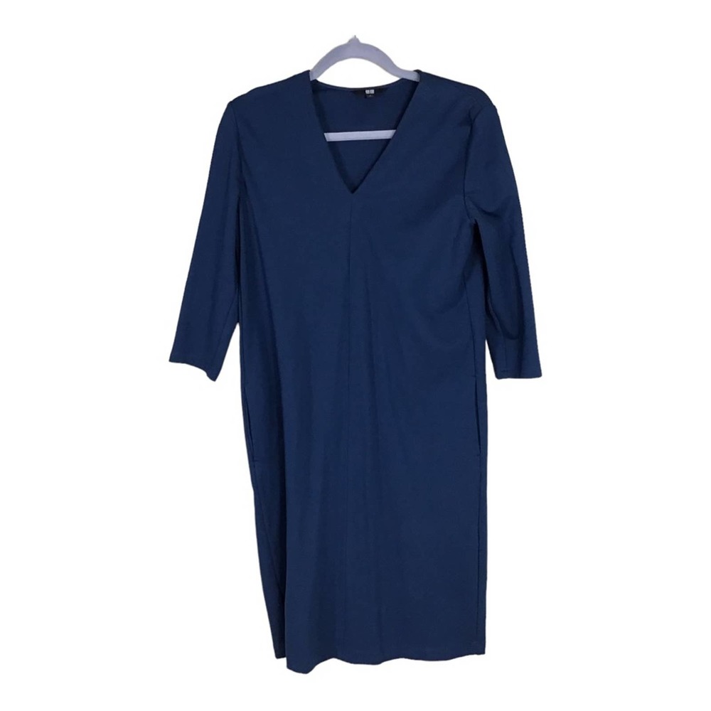 Uniqlo  blue shift dress women size Small